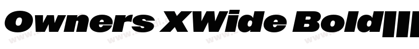 Owners XWide Bold字体转换